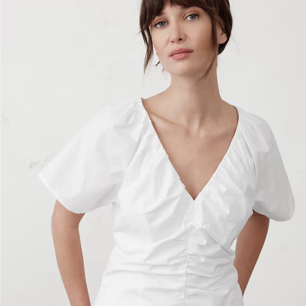 Banana Republic Factory white poplin shirt
